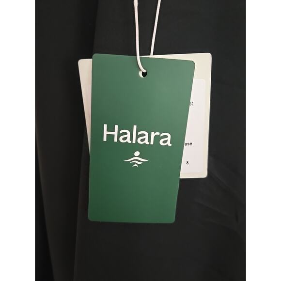 Halara Breezeful Pockets Flowy Quick Dry Midi Casual Dress in Black Size 8- New - Picture 5 of 9